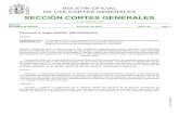 Boletín Oficial de las Cortes Generales de