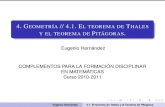 4. Geometría // 4.1. El teorema de Thales y el teorema de Pitágoras.