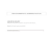Procedimiento Administrativo y procedimiento sancionador en la ...
