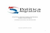 POLÍTICA MIGRATORIA INTEGRAL PARA COSTA RICA