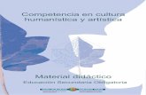 Competencia en cultura humanística y artística