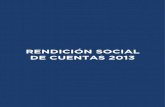RENDICIÓN SOCIAL DE CUENTAS 2013