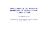 fundamentos del análisis matricial de estructuras articuladas