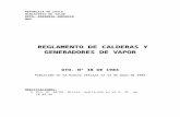 REGLAMENTO DE CALDERAS Y GENERADORES DE VAPOR