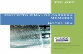 TFC .NET PROYECTO FINAL DE CARRERA MEMORIA HOTEL SPA