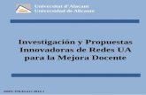Investigación y Propuestas Innovadoras de Redes UA para la ...