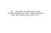 Guía practica de estándares de duración de procesos de I.T.