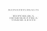 KONSTITUISAUN REPÚBLIKA DEMOKRÁTIKA TIMOR-LESTE
