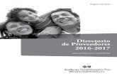 Directorio de Proveedores 2016-2017 Región Central