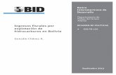 Ingresos fiscales por explotación de hidrocarburos en Bolivia