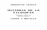 Programación Tesela Historia de la Filosofía 2º Bach. Ceuta y Melilla