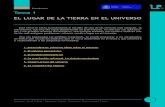 Tema 1 EL LUGAR DE LA TIERRA EN EL UNIVERSO