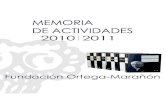 Memoria de actividades 2010-2011