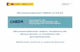 Recomendación NEDA 1/2016 Recomendación sobre modelos de ...