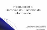 Introducción a Gerencia de Sistemas de Información – GSI 611