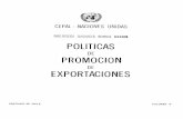 POLITICAS PROMOCION EXPORTACIONES