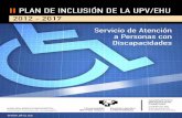 II Plan de Inclusión de la UPV/EHU 2012-2017