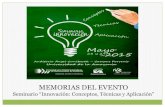 Memorias del Seminario de Innovacion Uniamazonia Mayo 2015