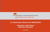La Dimensión Social del MERCOSUR Christian Adel Mirza Mariano ...