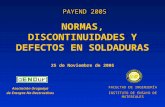 DISCONTINUIDADES Y DEFECTOS DE SOLDADURA ...