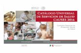 Catálogo universal de servicios de salud CAUSES 2016