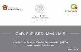 4 SHCP EdoMex Pesentación GPR PBR SED, MML y MIR