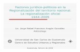Factores jurídico-políticos en la regionalización del territorio ...