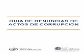 GUIA DE DENUNCIAS DE ACTOS DE CORRUPCIÓN