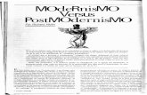 MOdeRnisMO Versus PostMOdernisMO