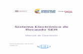 Manual de Operación del Sistema Electrónico de Recaudo - SER