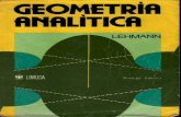 Geometría analítica, de Charles Lehmann, editorial Limusa, México ...