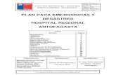 plan para emergencias y desastres hospital regional antofagasta