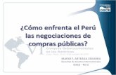 Cómo enfrenta Perú las negociaciones de compras públicas
