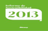 Reporte de Sostenibilidad 2013 Reporte de Sostenibilidad 2013