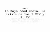 Tema 4 La Baja Edad Media. Crisis siglos XIV y XV.