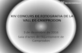 XIV Concurs de Fotografia de la Vall de Camprodon - premiats
