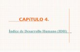 CAPÍTULO IV. ÍNDICE DE DESARROLLO HUMANO (IDH)