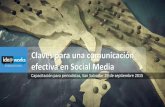 Claves de la comunicación efectiva en Social Media para periodistas
