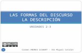 Tema 2-3 Las formas del discurso: la descripción (Carmen Andreu)
