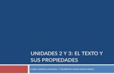 Unidades 2 y 3 el texto. coherencia y cohesión (2015 2016)