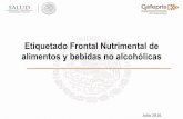 Etiquetado frontal nutrimental de alimentos y bebidas no alcohólicas