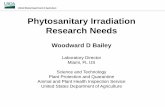 Necesidades de investigación en irradiación fitosanitaria
