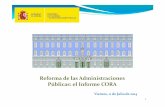 Reforma de las Administraciones Públicas: el Informe CORA / Ministerio de Hacienda y Administraciones Públicas (España)