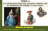 La construcción del Estado liberal en el reinado de Isabel II. (Tema 3)
