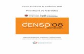 Censo 2008- Provincia de córdoba