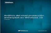 Análisis del nivel protección antiexploit en Windows 10