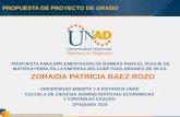 Zoraida patricia baez rozo presentacion propuesta de grado