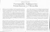 Fernando Salmerón: Enseñanza yFilosofía