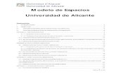 Modelo de Espacios Universidad de Alicante