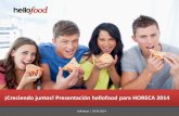 Hellofood - Sales Presentation (espanol horeca 2015)